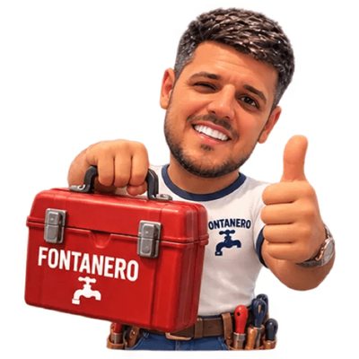 Fontamadrid con su caja de herramientas y el pulgar arriba